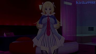 Aki Rosenthal and Natsuiro Matsuri plays hard with my penis in a love hotel. – Hololive VTuber Hentai
