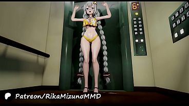 Hentai Girl Dance – Kizuna Akari (Shimakaze Cosplay) MMD R-18 R18 Vocaloid, Voiceroid
