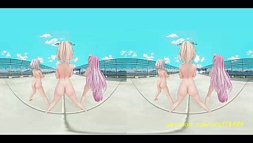 noVR mmd IrohaKoyoriChloe nude Dance 3d hololive Hentai