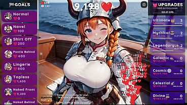 Hot Viking Gets Naughty | Hentai Clicker Game| Hentai Clicker: Raven Ep2